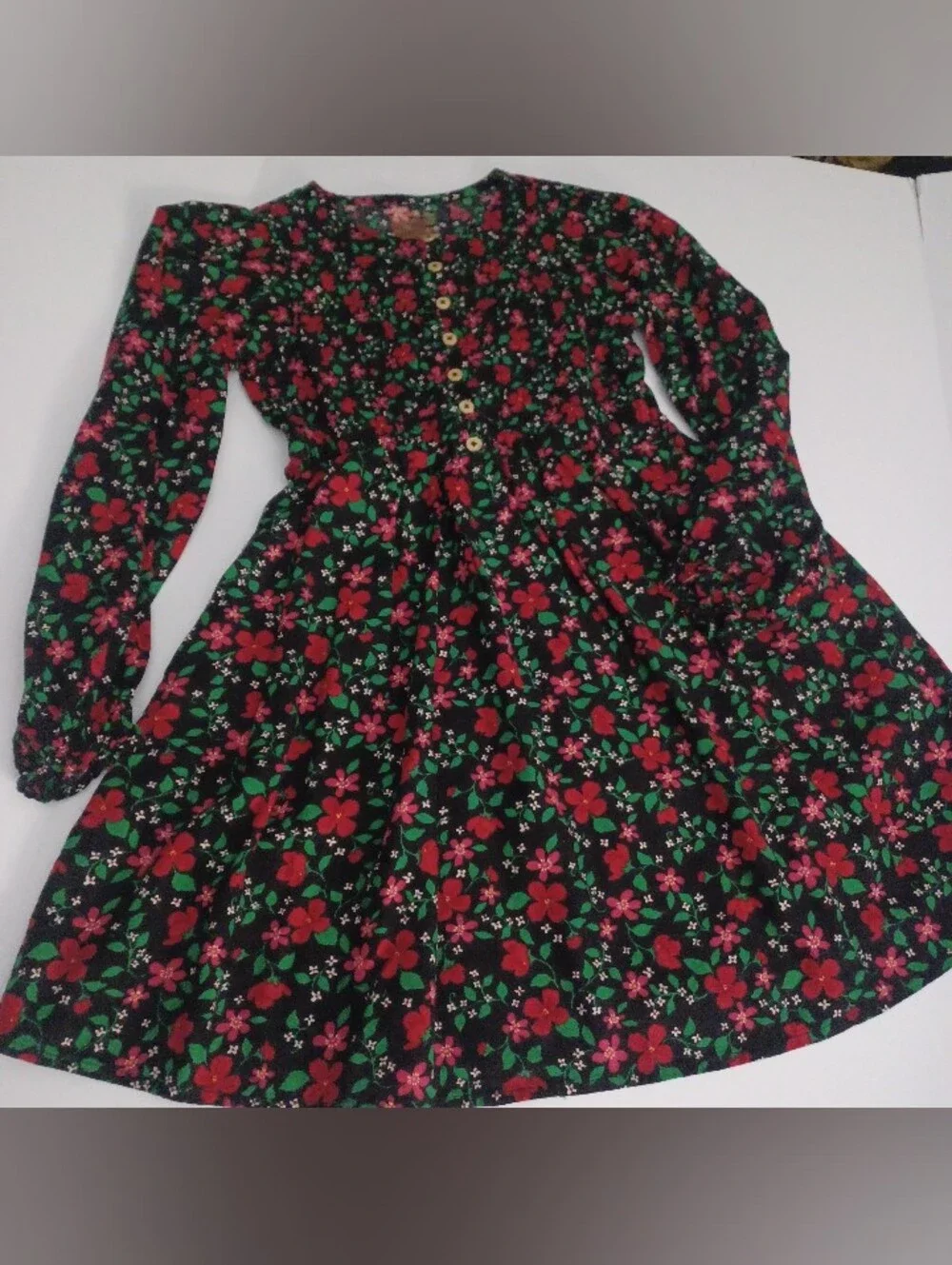 Cat & Jack Floral Dress Girls Sz 10/12 $12/4.99 SHIPPING
